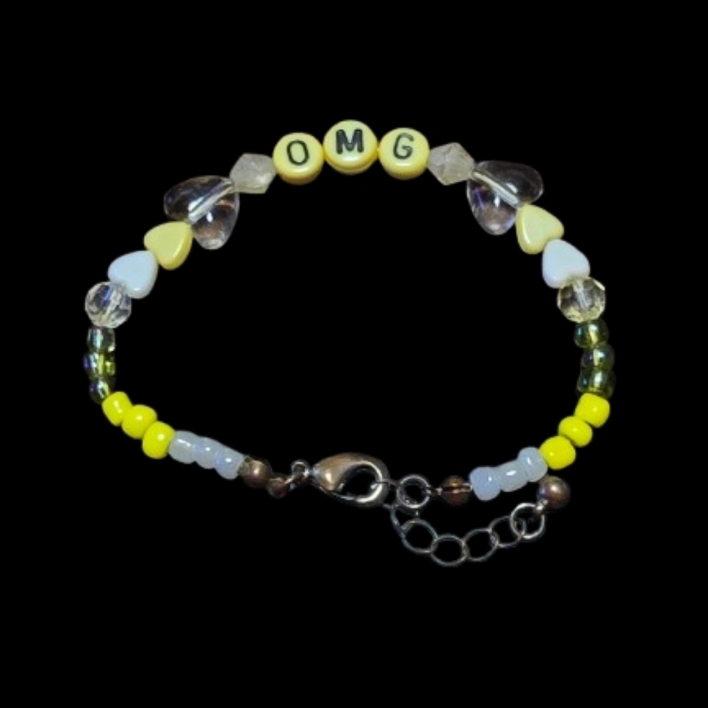 Hand Beaded OMG Bracelet 25